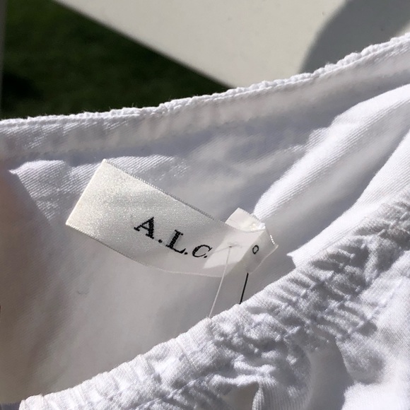 ALC One Shoulder White Dress 0 - Picture 2 of 3